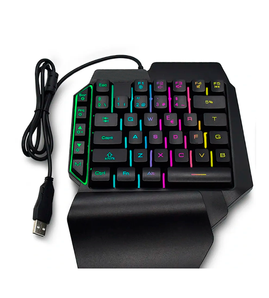 Teclado Gamer Luz RGB Iluminado Led USB